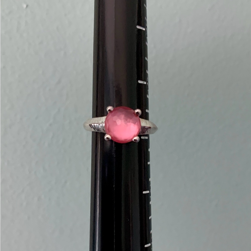 Ippolita 925 Wonderland Single Stone Prong Knife Edge Ring, Pink, 6 3/4